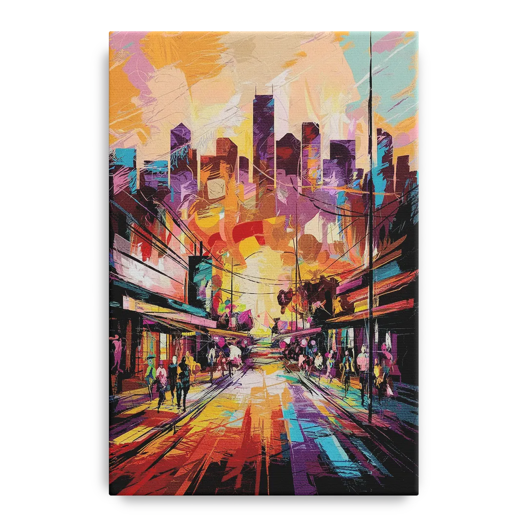 Houston Street Art Culture Front - Canvas Wall Art