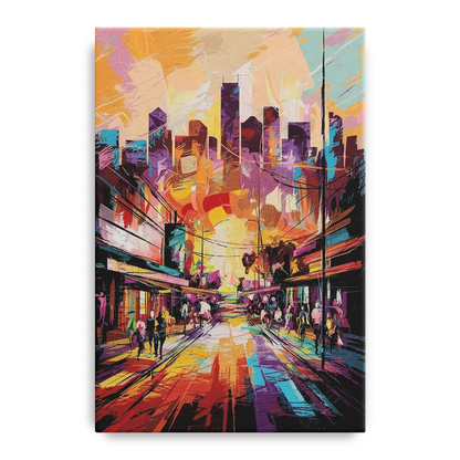 Houston Street Art Culture Front - Canvas Wall Art