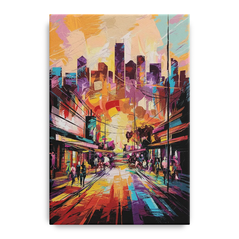 Houston Street Art Culture Front - Canvas Wall Art