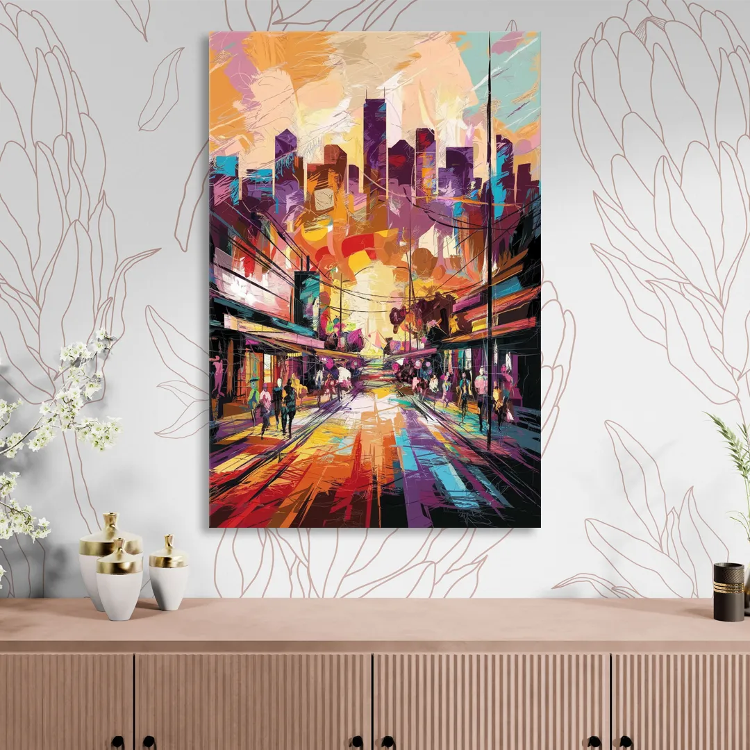 Houston Street Art Culture Living Room - Canvas Wall Art