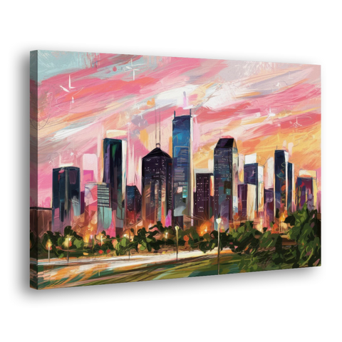 Houston Texas Pride - Canvas Wall Art - Side