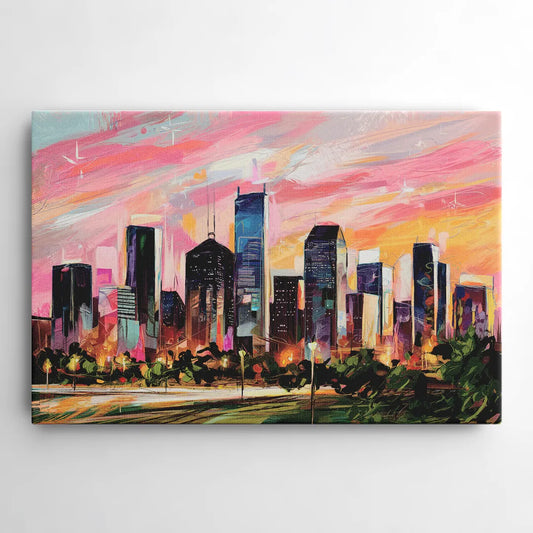 Houston Texas Pride - Canvas Wall Art