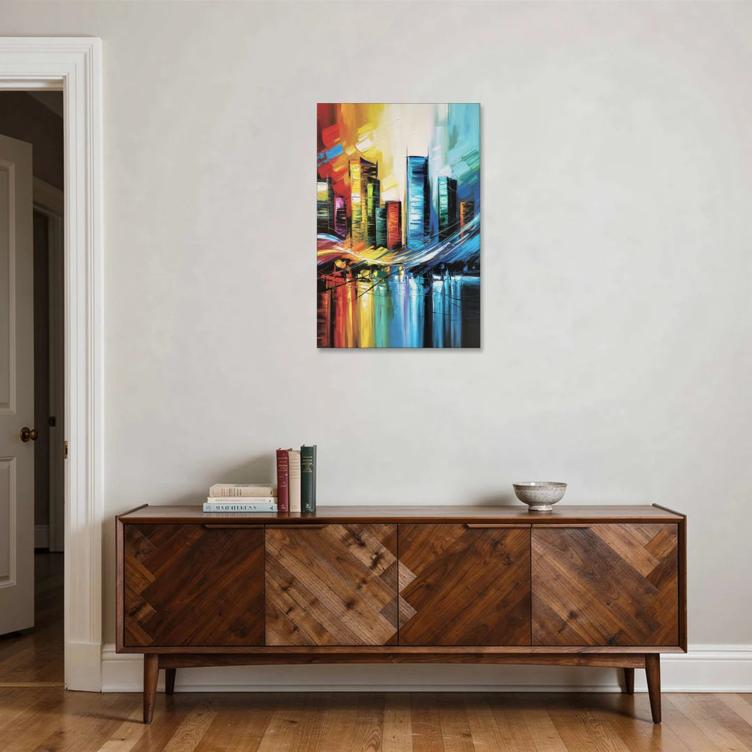 Houston Urban Energy - Canvas Wall Art - Coffee Table - 24x36