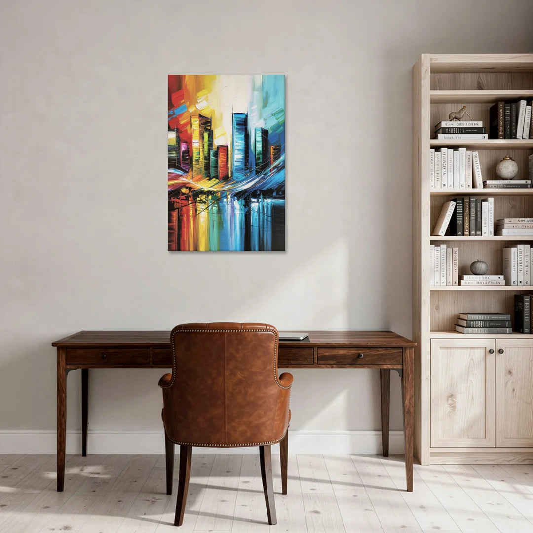 Houston Urban Energy - Canvas Wall Art - Office - 24x36