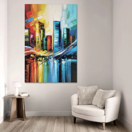 Houston Urban Energy - Canvas Wall Art - Sofa - 40x60