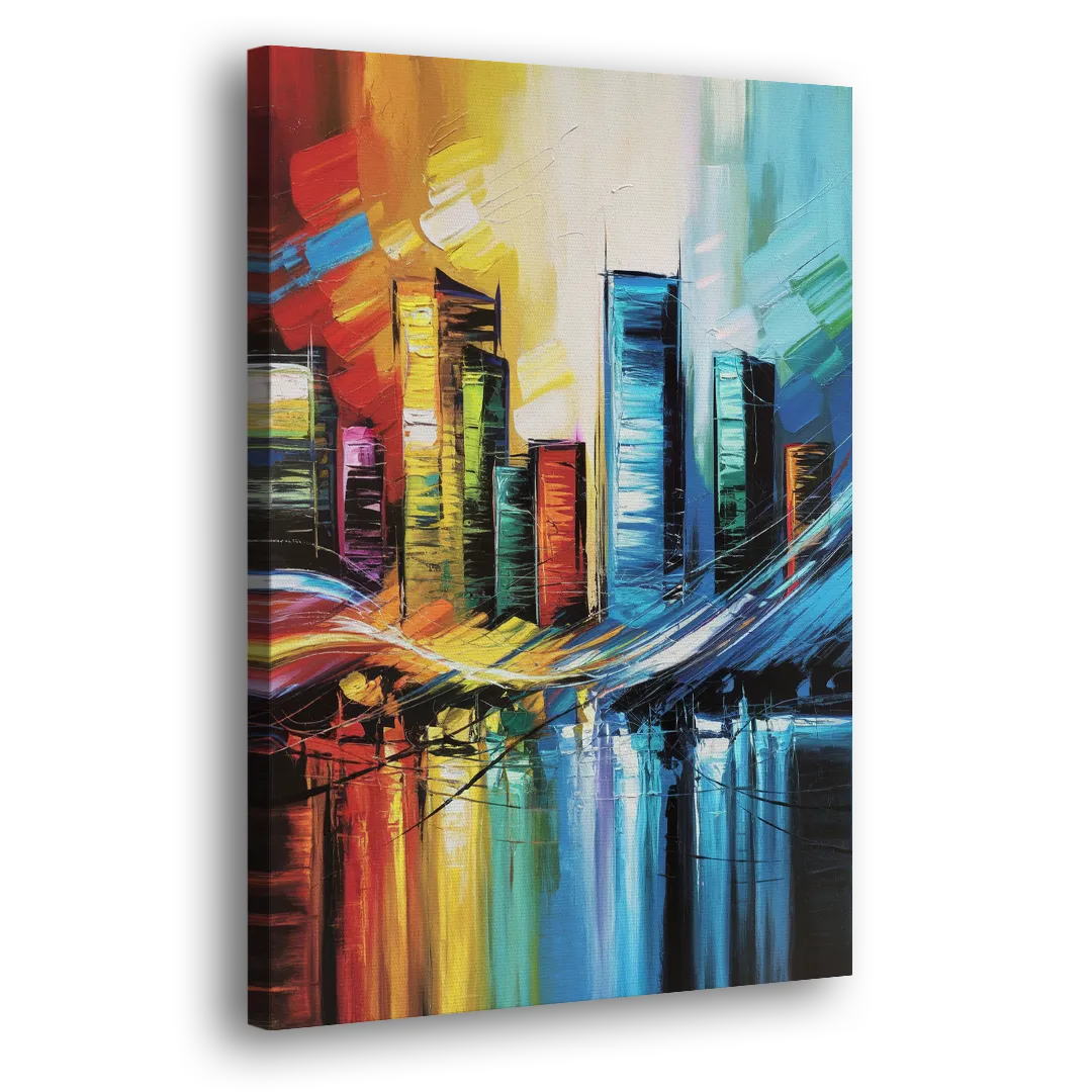 Houston Urban Energy Side - Canvas Wall Art