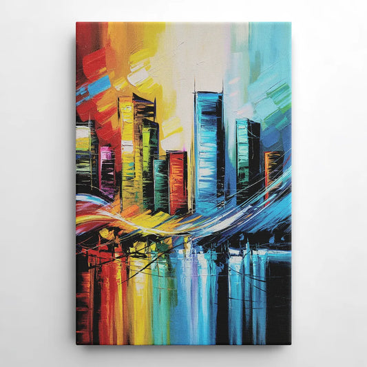 Houston Urban Energy - Canvas Wall Art