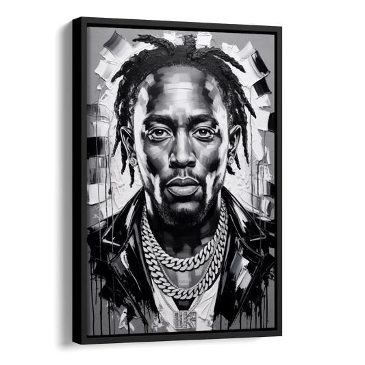 Humble Soul 2.0 Side - Black Canvas Wall Art