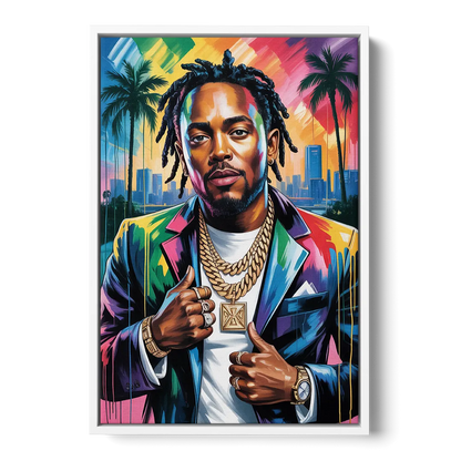 Humble Soul - White Frame Canvas