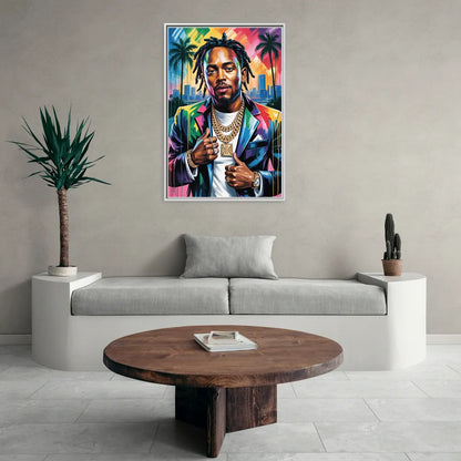 Humble Soul - Living Room White Frame Canvas