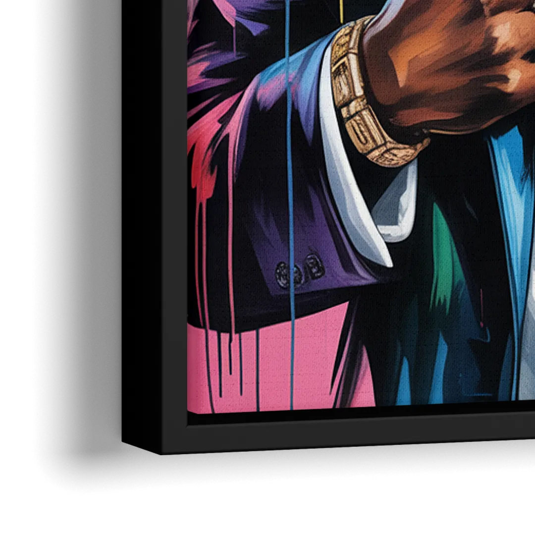 Humble Soul - Close-Up Black Frame Canvas