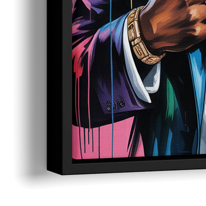 Humble Soul - Close-Up Black Frame Canvas
