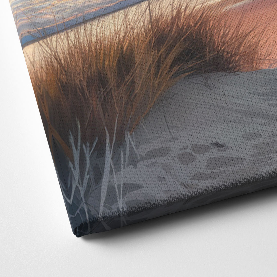 Huntington Beach Coastal Vibes Canvas Close Up