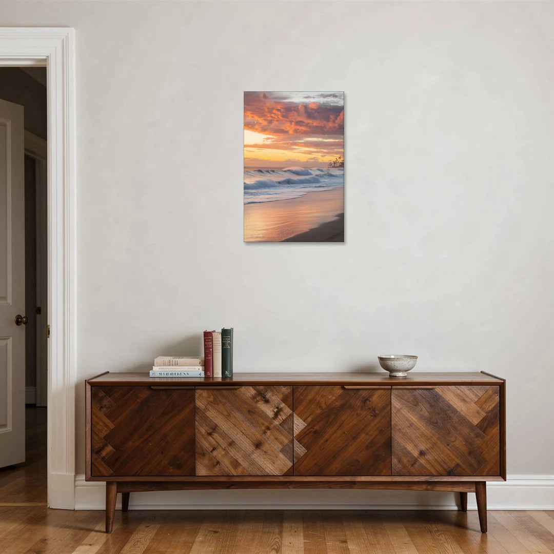Huntington Beach Golden Hour - Canvas Wall Art - Coffee Table - 20x30
