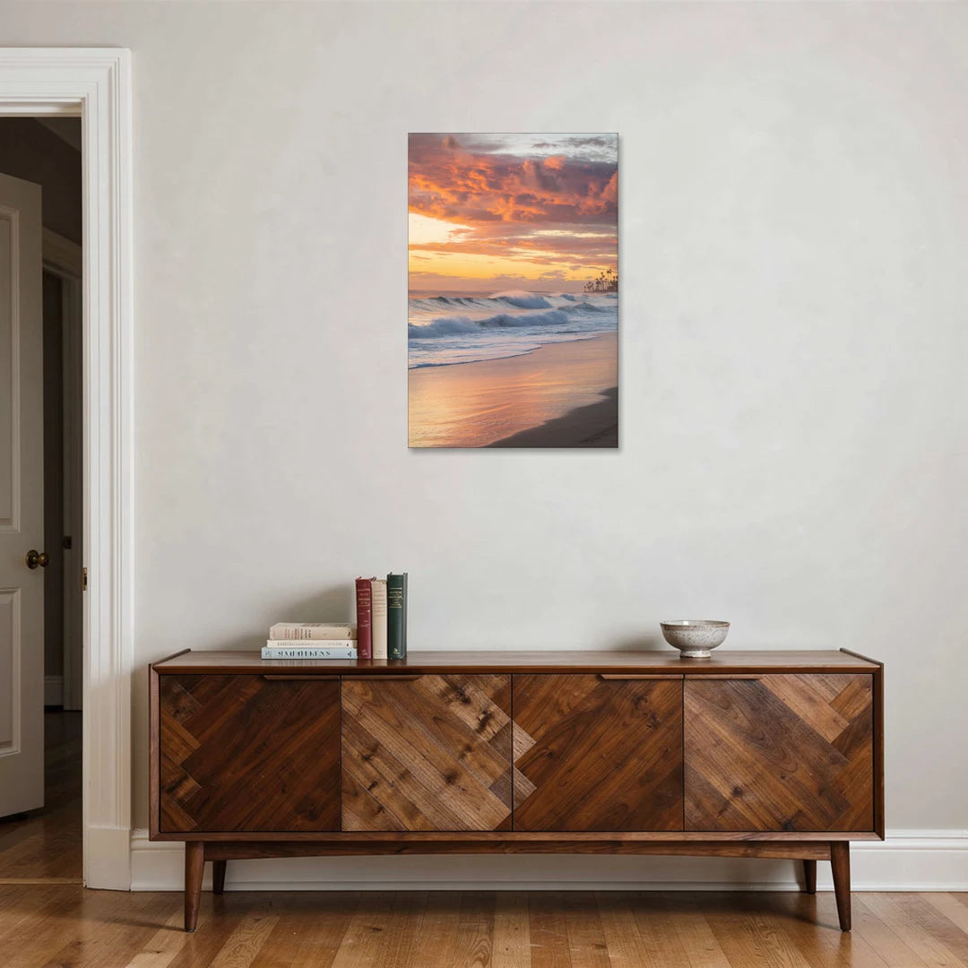 Huntington Beach Golden Hour - Canvas Wall Art - Coffee Table - 24x36