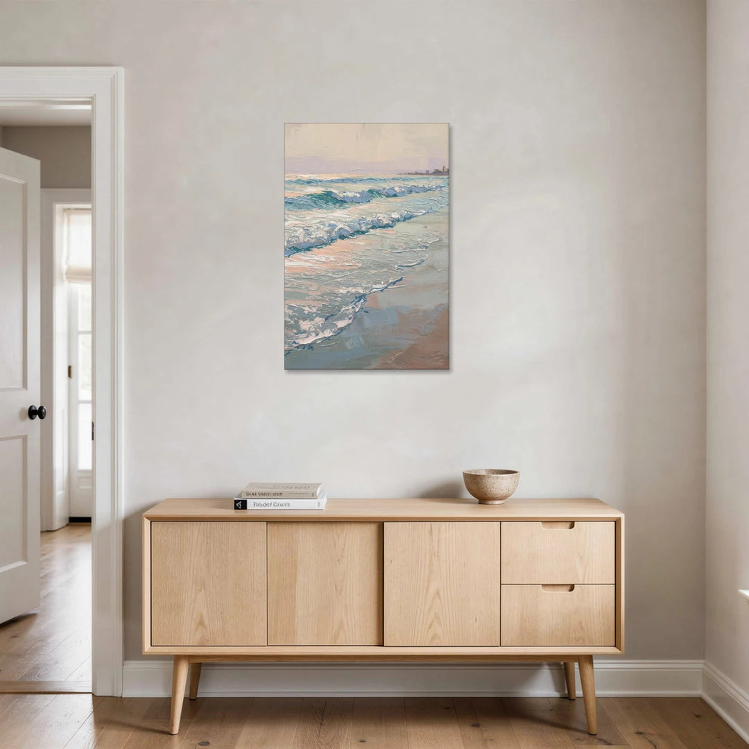Huntington Beach Ocean Waves - Canvas Wall Art - Coffee Table - 24x36