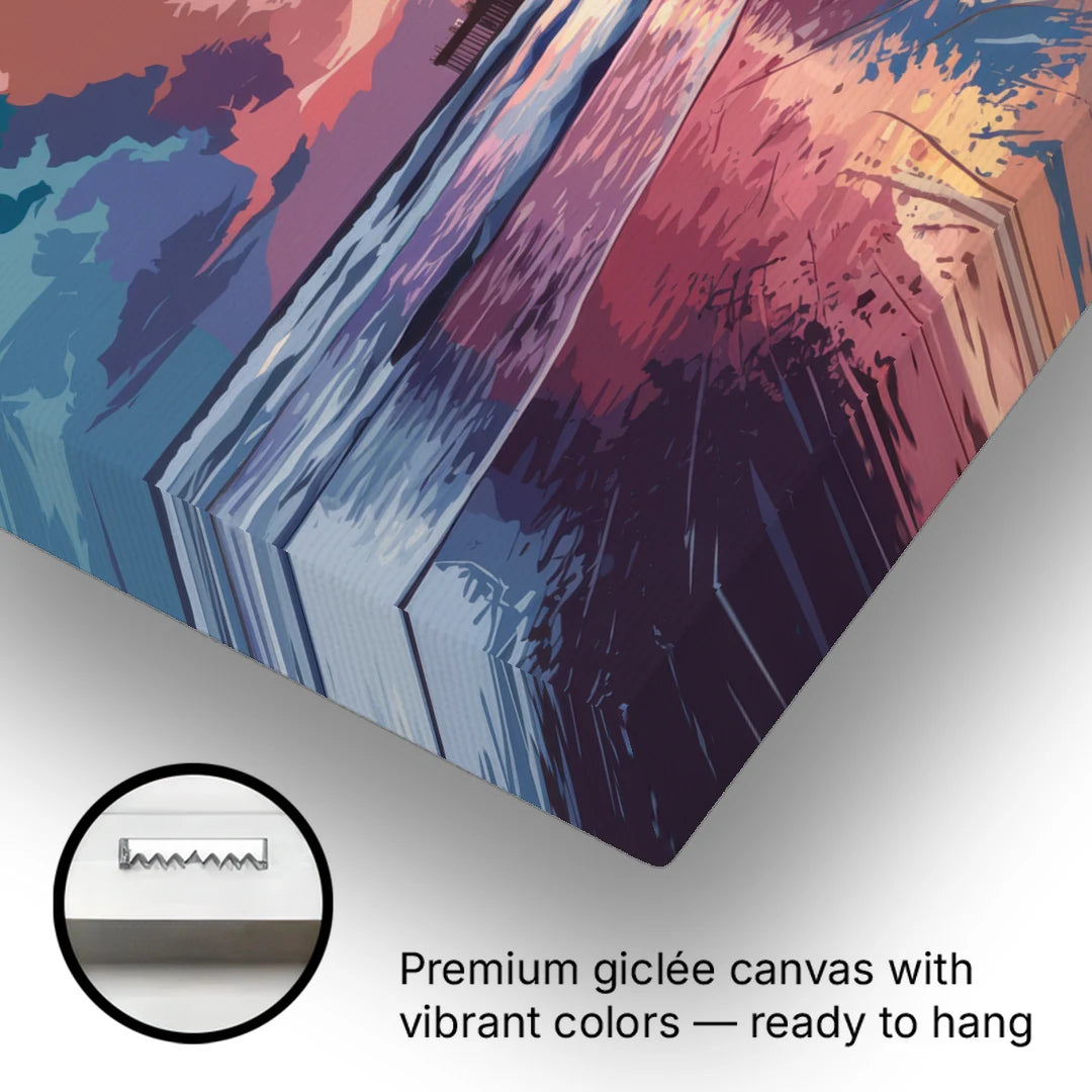 Huntington Beach Sunrise Views - Canvas Wall Art - Gallery Wrap Corner