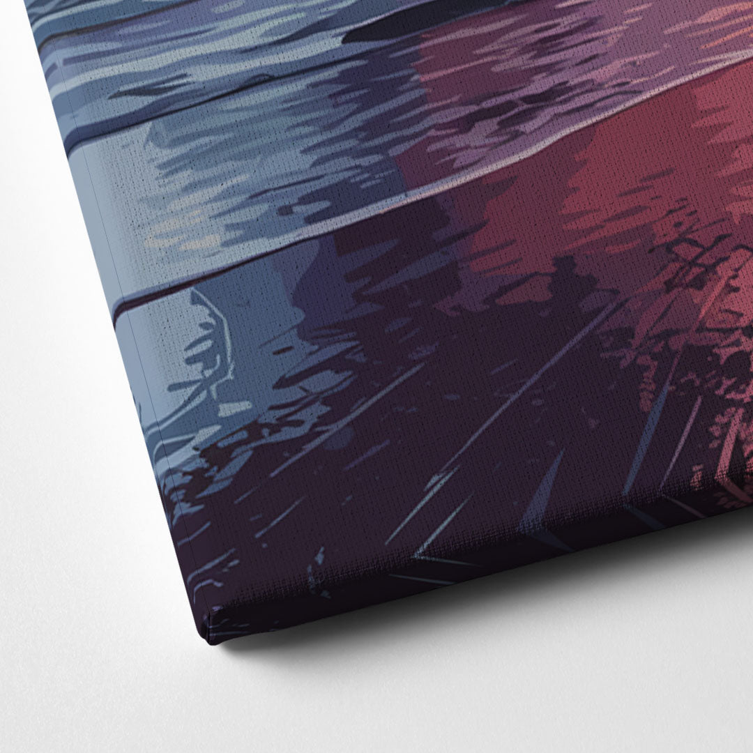 Huntington Beach Sunrise Views Canvas Close Up