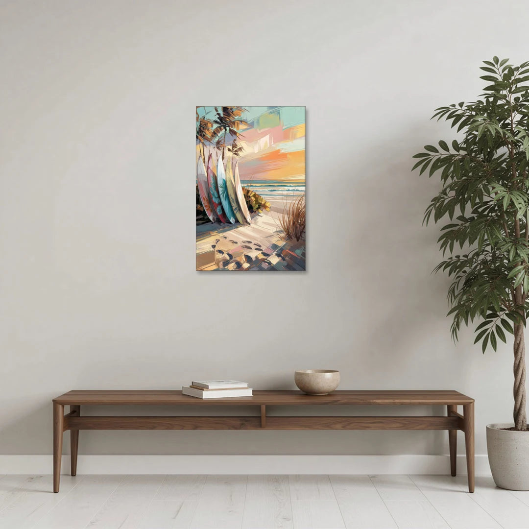 Huntington Beach Surfboards - Canvas Wall Art - Coffee Table - 20x30