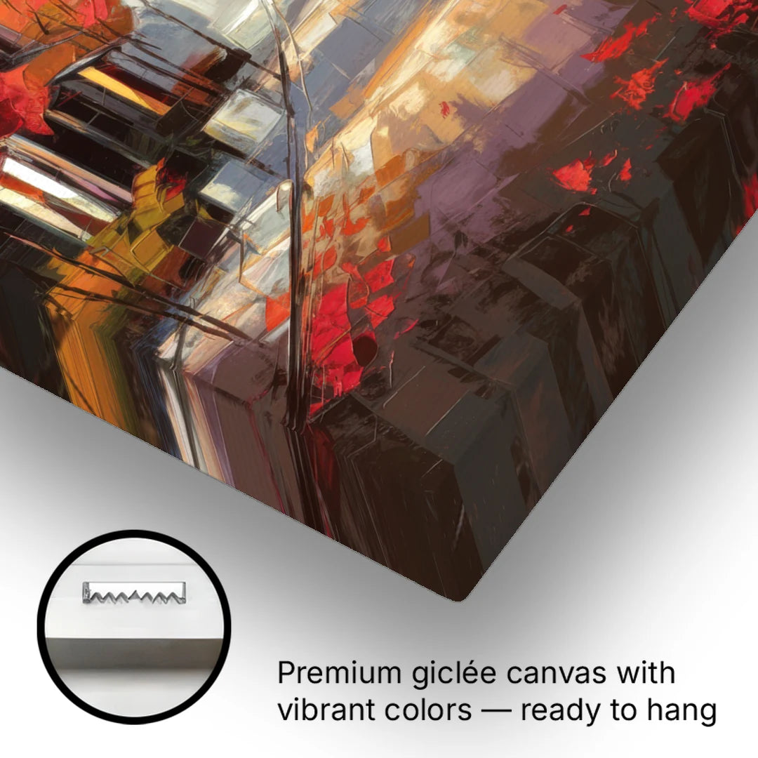 Huntsville Autumn Foliage Charm - Canvas Wall Art - Gallery Wrap Corner