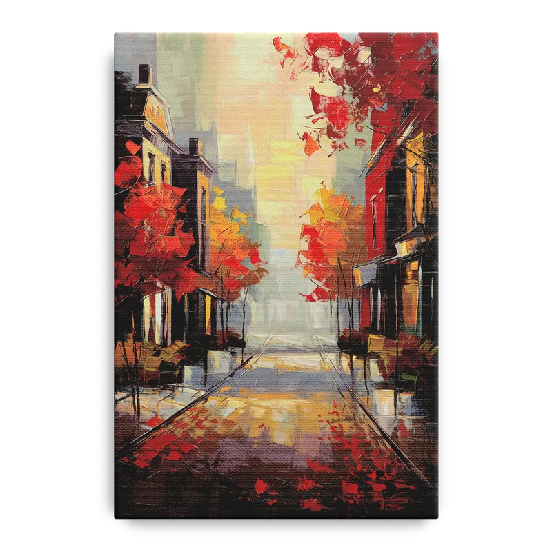 Huntsville Autumn Foliage Charm Front - Canvas Wall Art