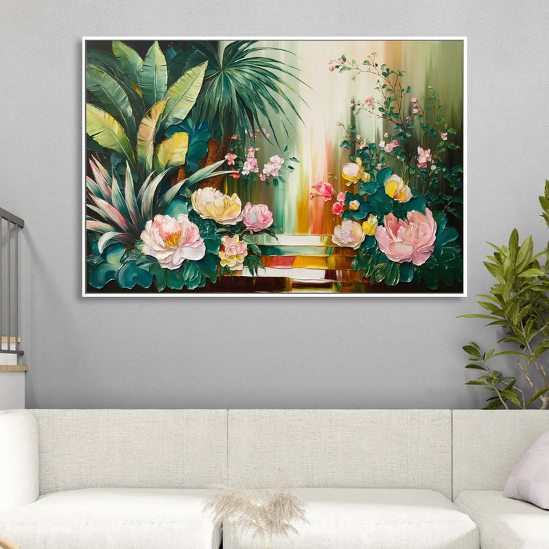 Huntsville Botanical Garden Bliss Living Room - White Canvas Wall Art