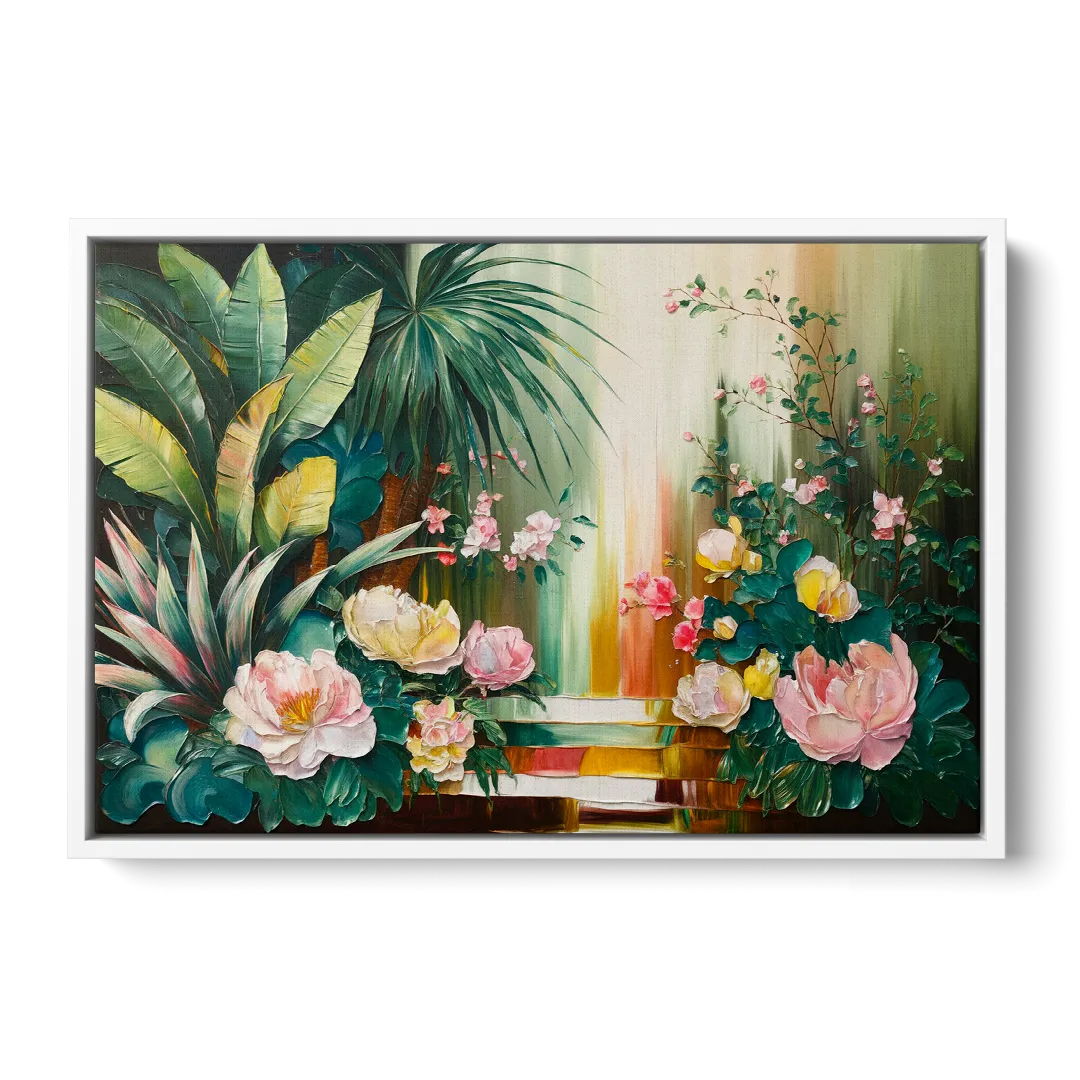 Huntsville Botanical Garden Bliss Front - White Canvas Wall Art