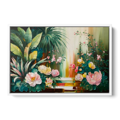 Huntsville Botanical Garden Bliss Front - White Canvas Wall Art