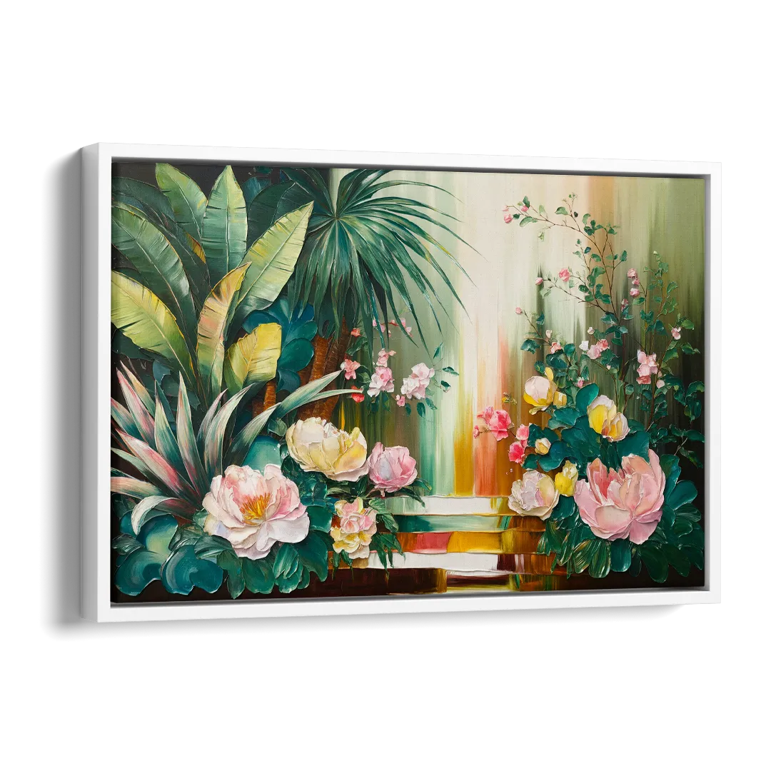 Huntsville Botanical Garden Bliss Side - White Canvas Wall Art