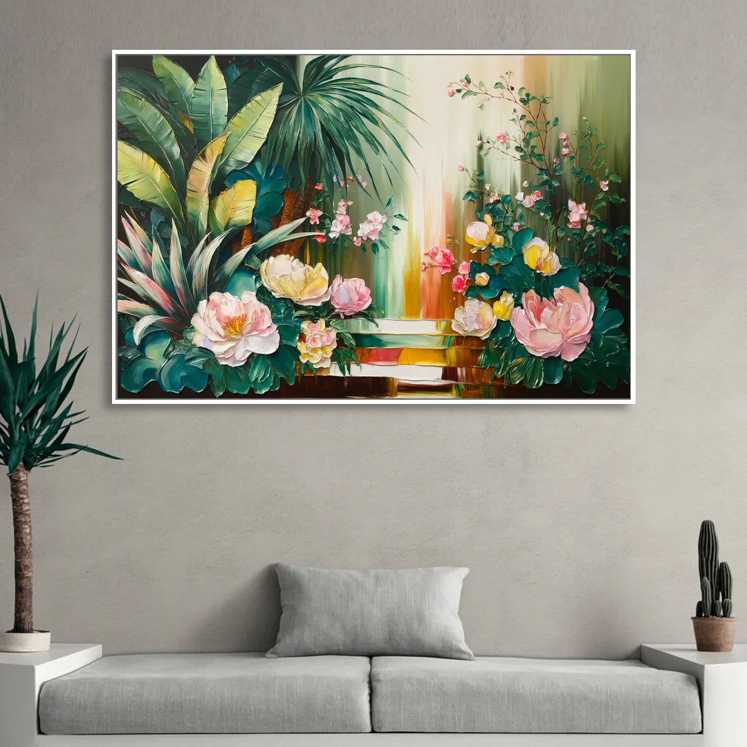 Huntsville Botanical Garden Bliss Sitting Room - White Canvas Wall Art