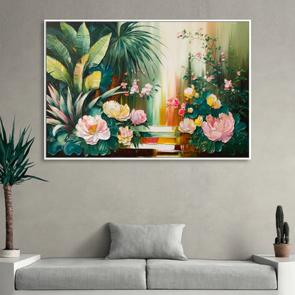Huntsville Botanical Garden Bliss Sitting Room - White Canvas Wall Art