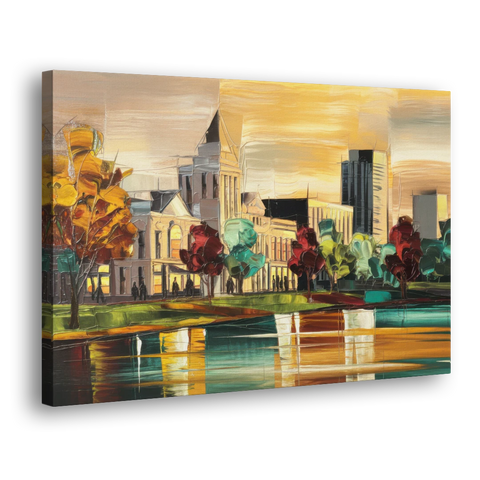 Huntsville Historic Downtown - Canvas Wall Art - Side