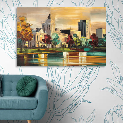 Huntsville Historic Downtown Sitting Room - Canvas Wall Art