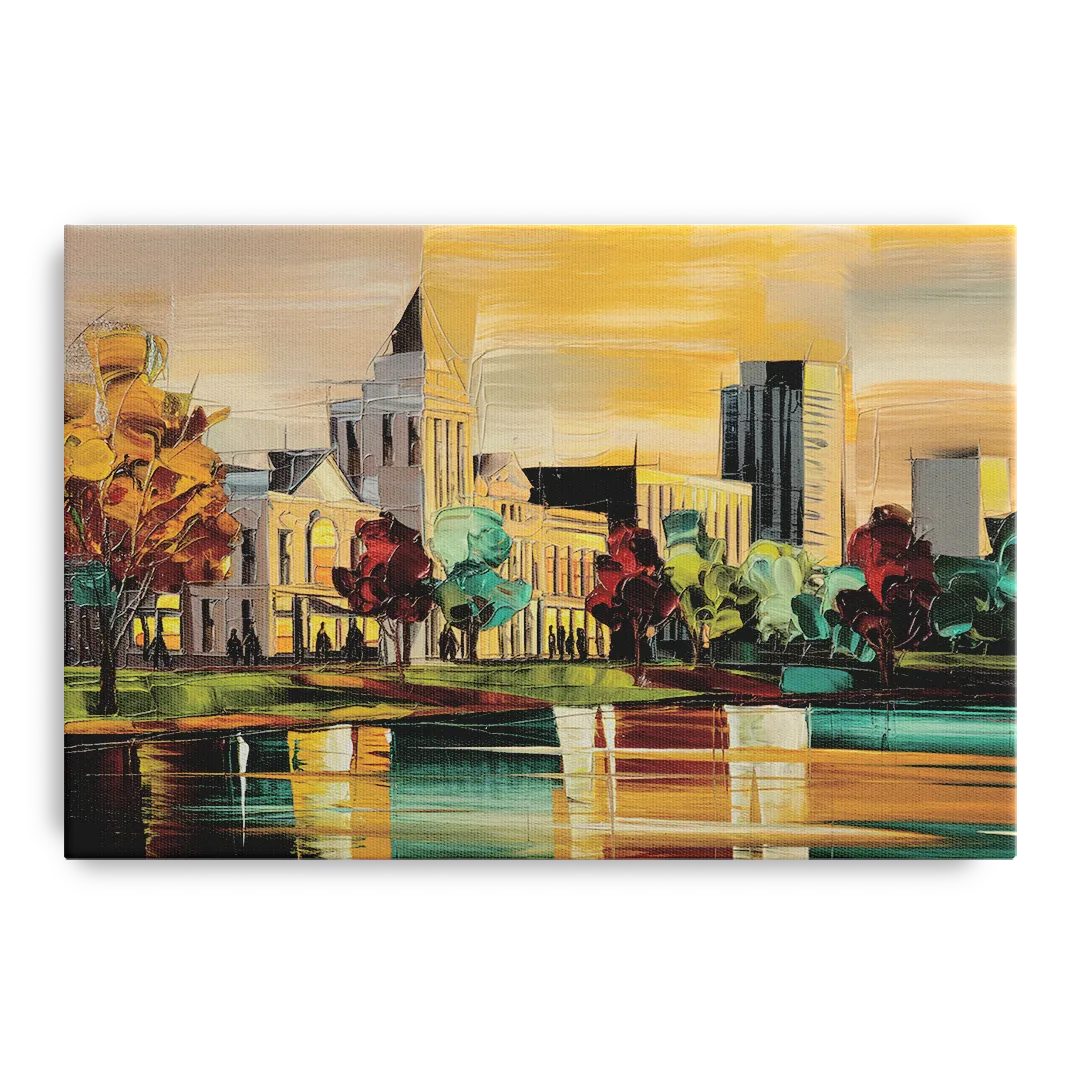 Huntsville Historic Downtown Front - Canvas Wall Art