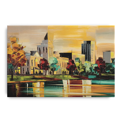 Huntsville Historic Downtown Front - Canvas Wall Art