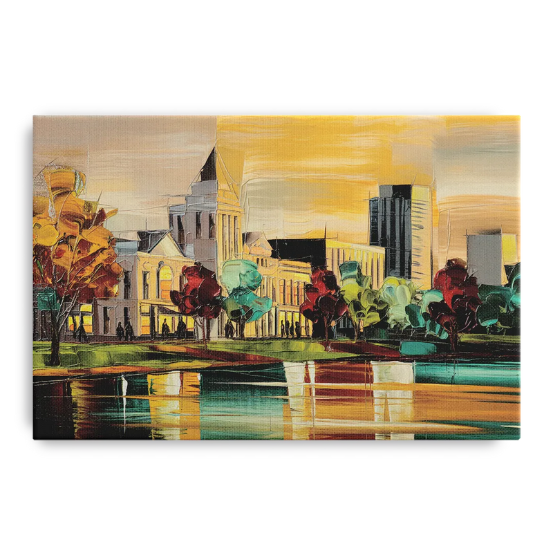 Huntsville Historic Downtown Front - Canvas Wall Art