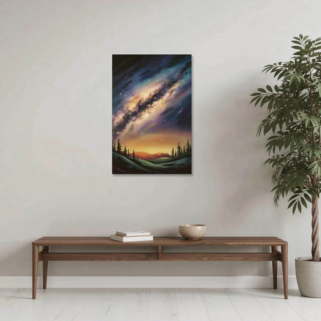 Huntsville Night Sky Astronomy - Canvas Wall Art - Coffee Table - 24x36