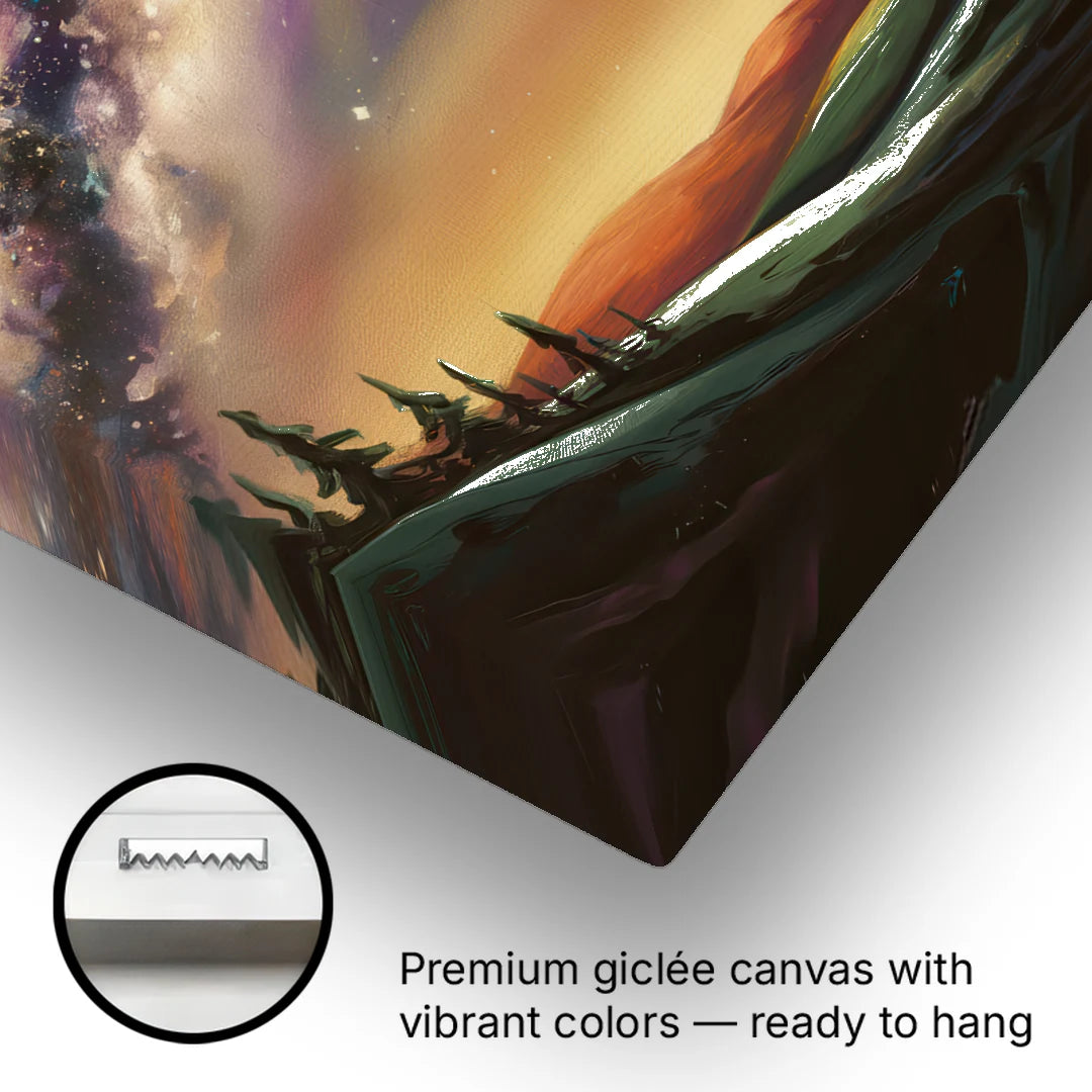 Huntsville Night Sky Astronomy - Canvas Wall Art - Gallery Wrap Corner