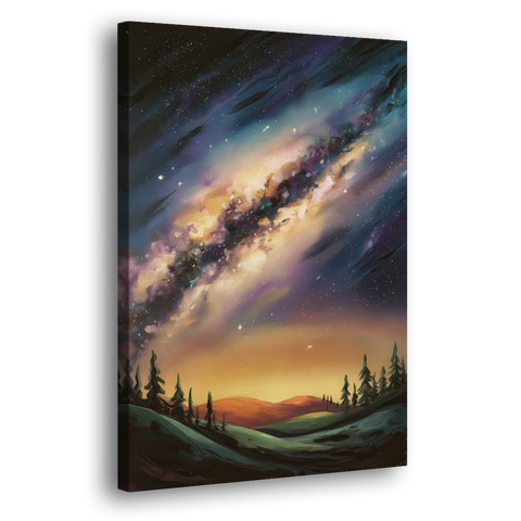 Huntsville Night Sky Astronomy - Canvas Wall Art - Side