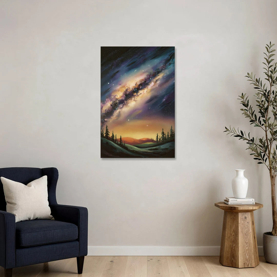 Huntsville Night Sky Astronomy - Canvas Wall Art - Sofa - 24x36