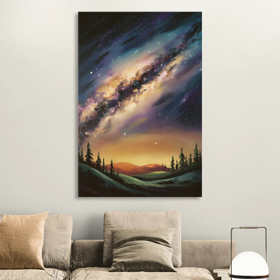 Huntsville Night Sky Astronomy Sitting Room - Canvas Wall Art