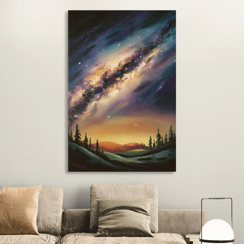 Huntsville Night Sky Astronomy Sitting Room - Canvas Wall Art