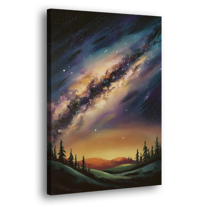 Huntsville Night Sky Astronomy Side - Canvas Wall Art