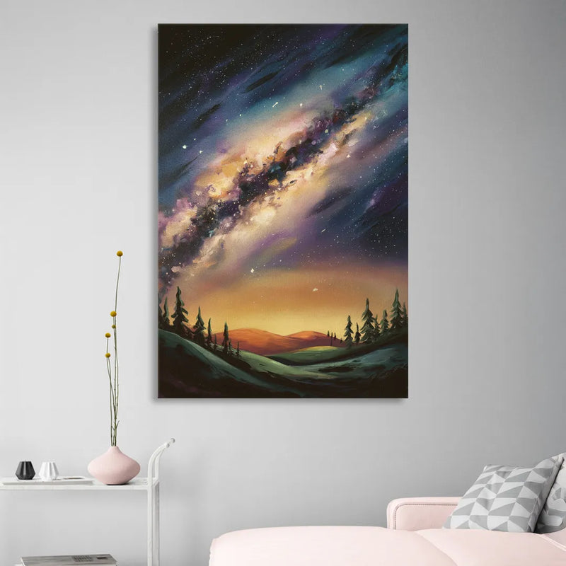 Huntsville Night Sky Astronomy Living Room - Canvas Wall Art