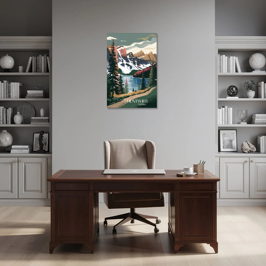Huntsville Scenic Mountain View - Canvas Wall Art - Office - 24x36