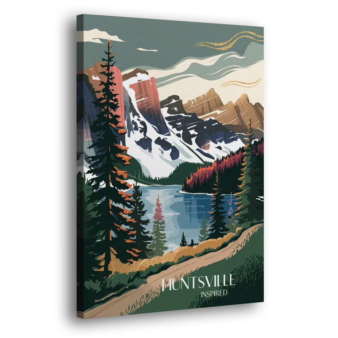 Huntsville Scenic Mountain View Side - Canvas Wall Art