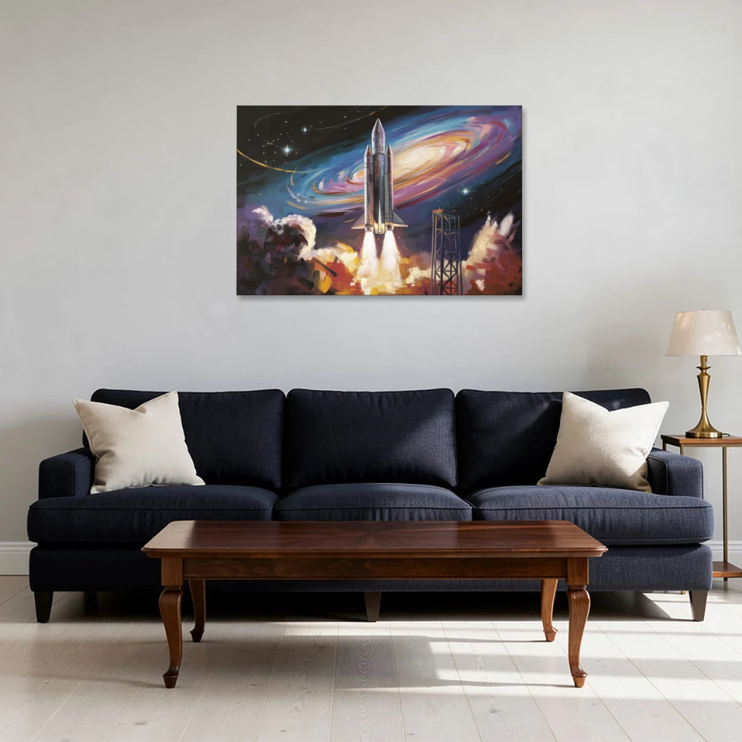 Huntsville Space Center Tribute - Canvas Wall Art - Sofa - 36x24
