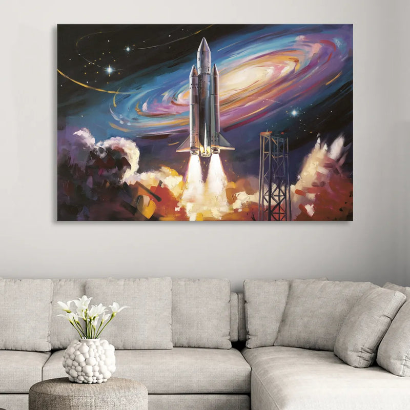 Huntsville Space Center Tribute Sitting Room - Canvas Wall Art