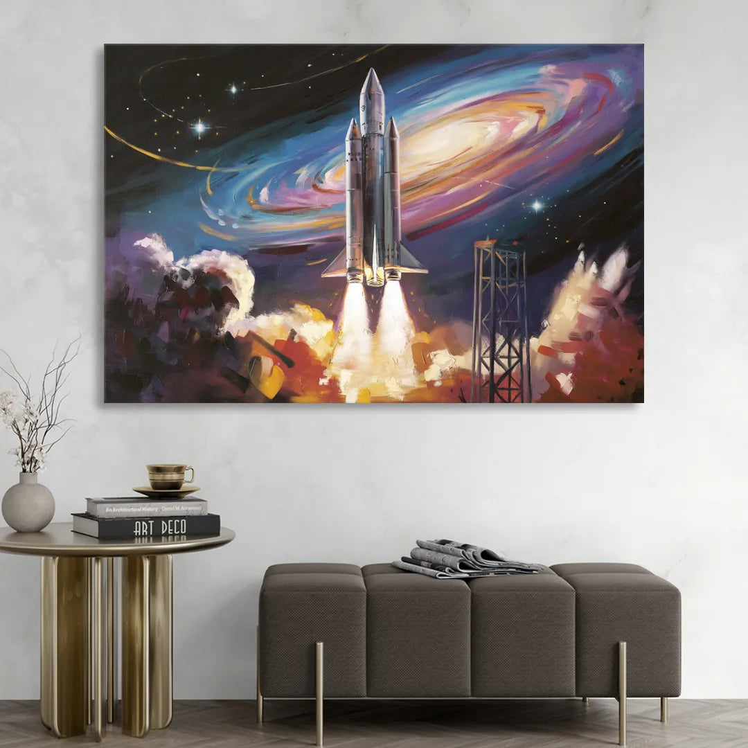 Huntsville Space Center Tribute Living Room - Canvas Wall Art