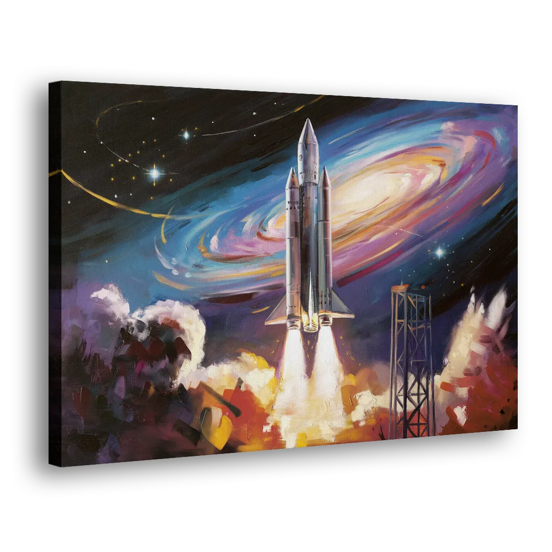 Huntsville Space Center Tribute Side - Canvas Wall Art